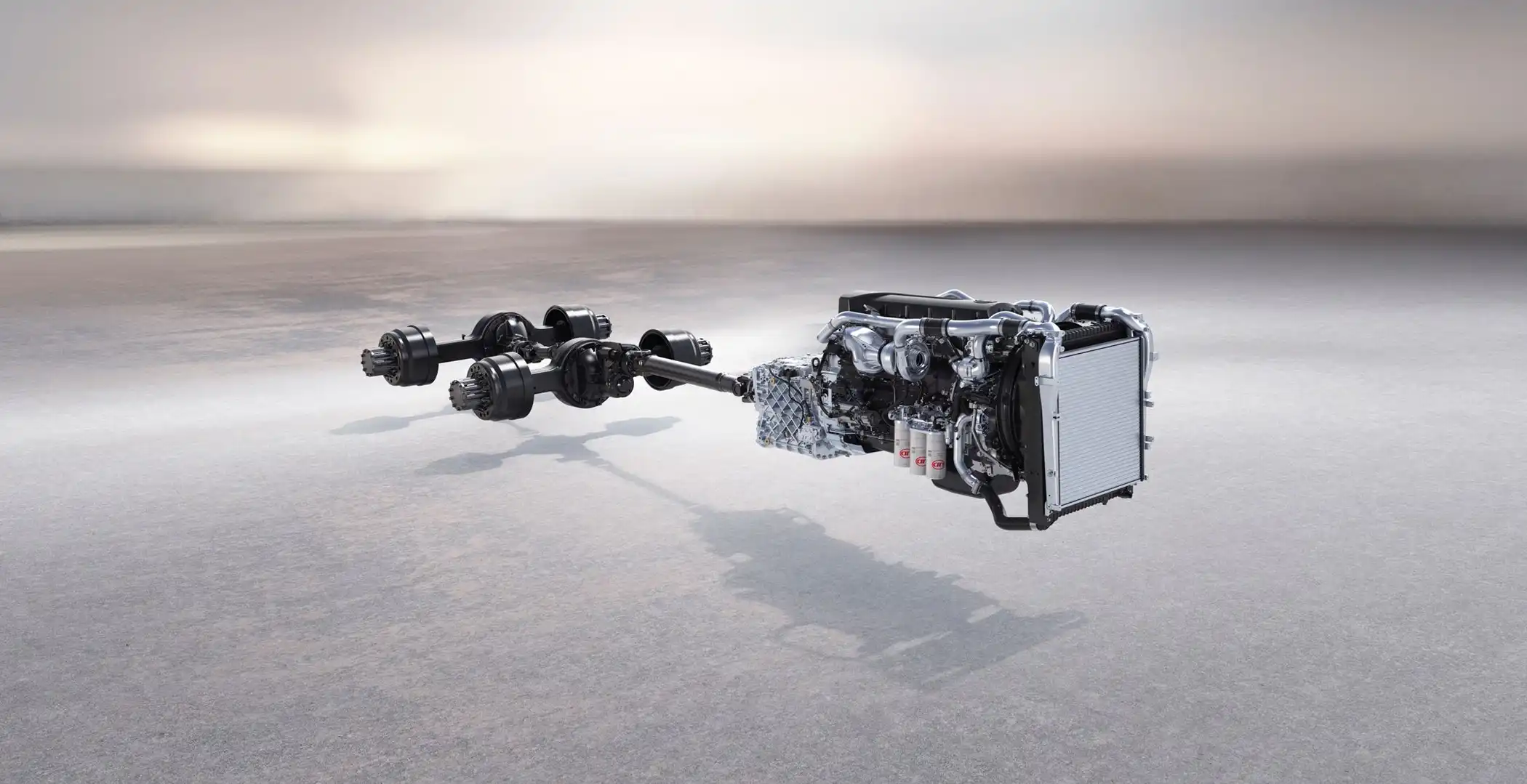 El Camión para 19 toneladas CWE440, posee un Motor UD TRUCKS con 440hp y Transmisión con su nueva caja ESCOT